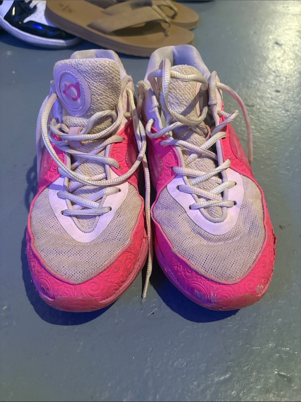 Nike Kids Athletic Sneakers in Pink and White